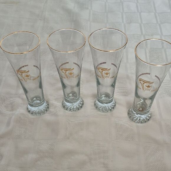 Elegant Gold Rimmed Pilsner Glass Set - Picture 16 of 16